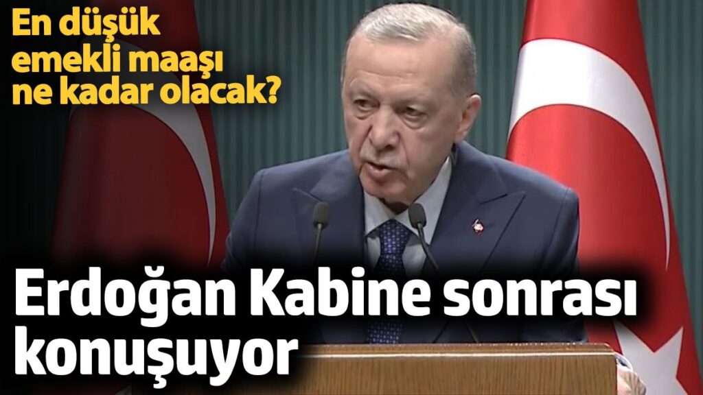 en dusuk emekli maasi ne kadar olacak erdogan kabine sonrasi konusuyor g4Yi8mHt