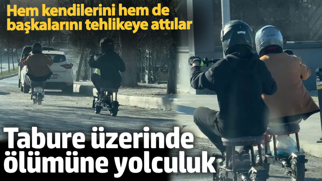 gurpinarda ilginc scooter goruntuleri tabure uzerinde seyir hDkEN63x