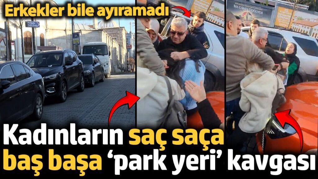 istanbulda sac saca bas basa park yeri kavgasi ingiliz kadin turisti darbettiler kE7O99r5