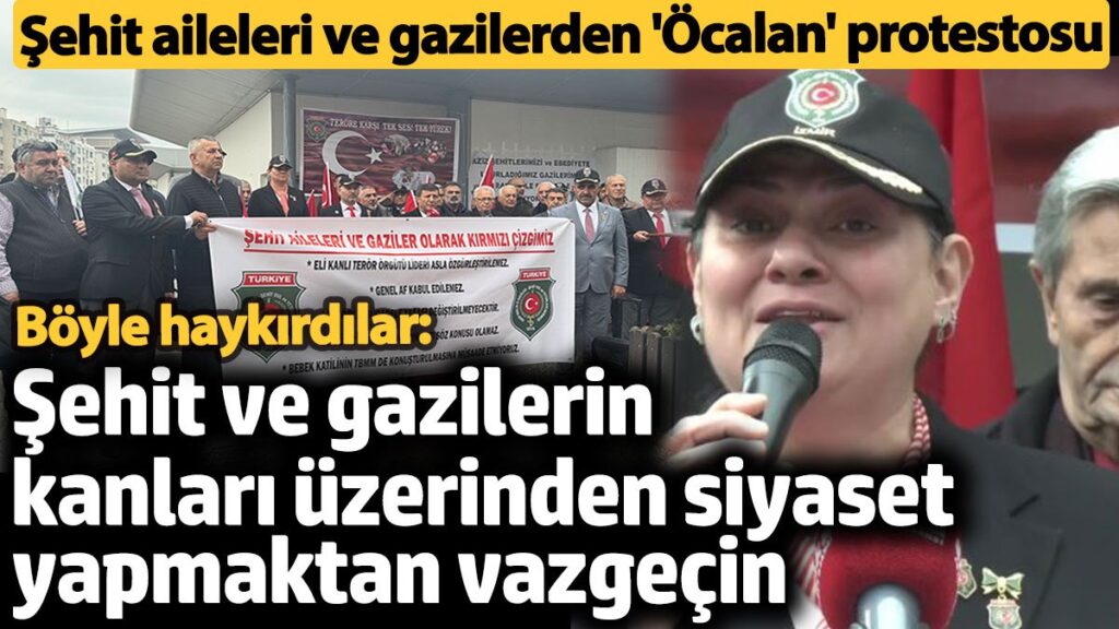 sehit aileleri ve gazilerden izmirde ocalan protestosu sehit ve gazilerin kanlari uzerinden siyaset yapmaktan DUngcFRy