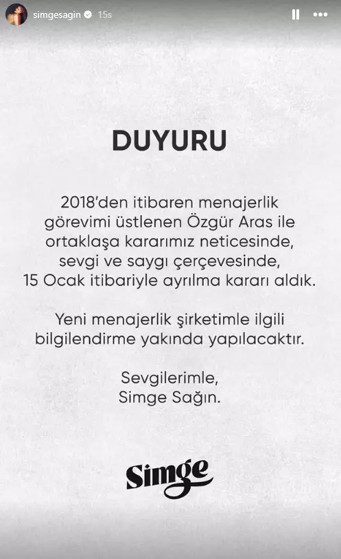 7 yildir birliktelerdi simge sagin ayriligi sosyal medyadan duyurdu 0 g8aRBekS