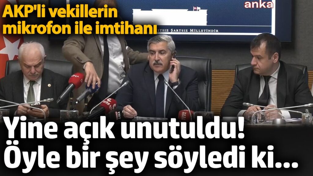 akpli vekillerin mikrofon ile imtihani yine acik unutuldu oyle bir sey soyledi ki lzDaW7gK