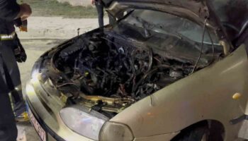 aksarayda acil servis onune park ettigi araci alev alarak yandi stEhsIpY