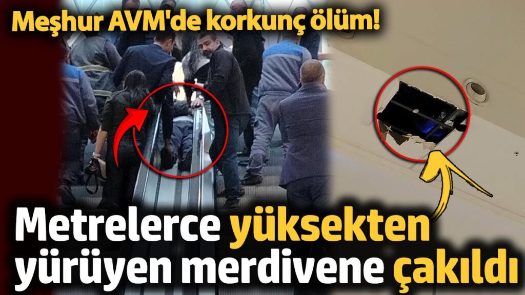 avmde korkunc olum metrelerce yuksekten yuruyen merdivene cakildi 6x7WneQt
