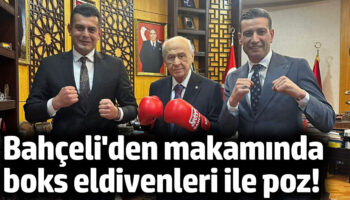 devlet bahceli makam odasinda boks eldiveni ile poz verdi i9JOhT4s