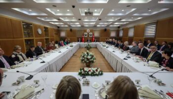 disisleri bakani hakan fidan ab buyukelcileriyle ankarada gorustu 3inVDFkd