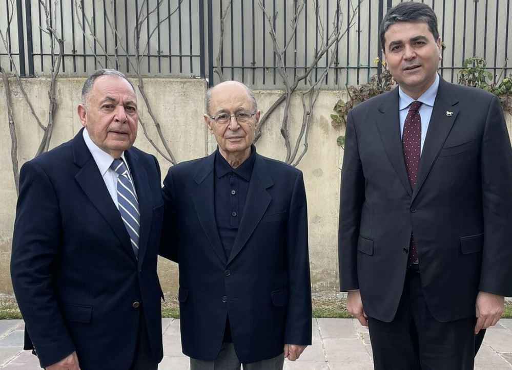dp genel baskani uysal ahmet necdet sezeri ziyaret etti YEUGABMT