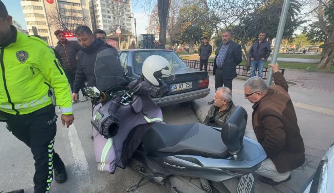 motosikletin carptigi yaya yaralandi 0 9BuPBSGu