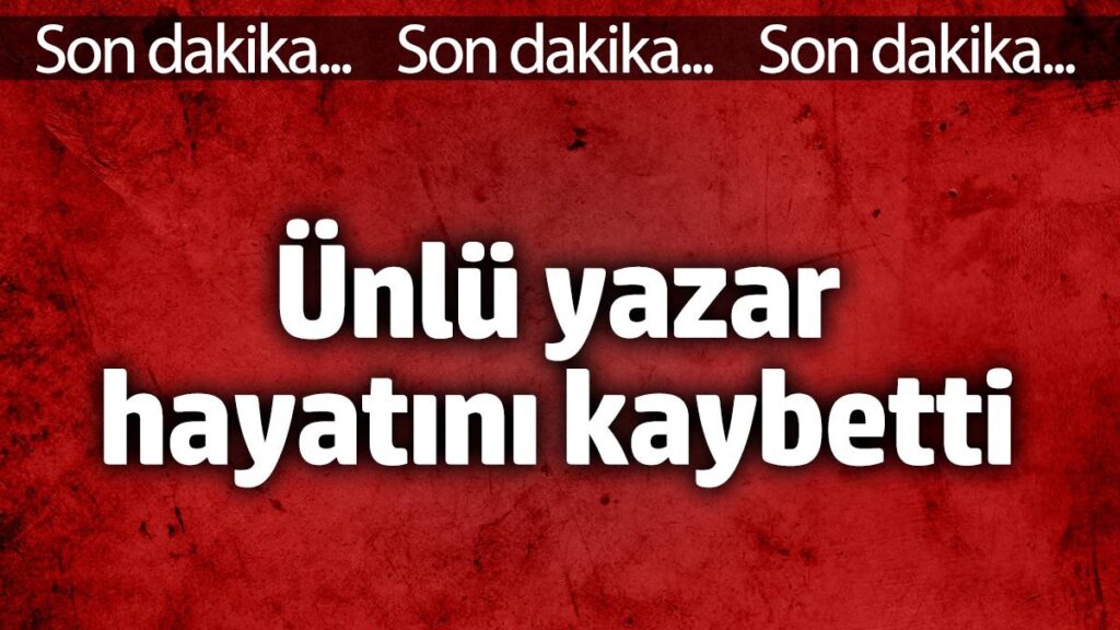 unlu yazar selim ileri hayatini kaybetti OsAQhRQt