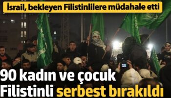 90 kadin ve cocuk filistinli serbest birakildi KTlWTCM5