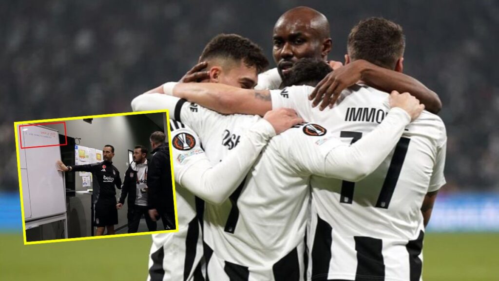 besiktas taktik tahtasinda dikkat ceken yazi 6WlkEQ2n