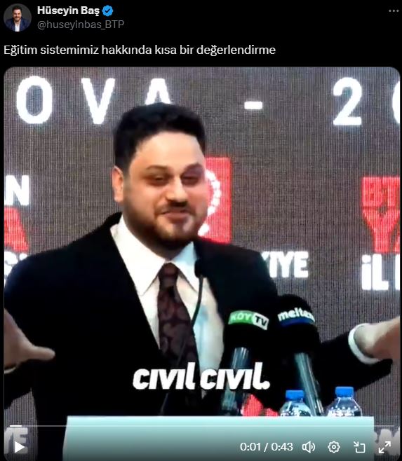 btp lideri huseyin bas egitim sistemini ejder meyvesiyle elestirdi 0 sVuI44gE