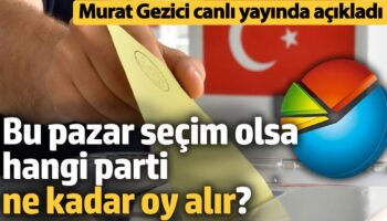 bu pazar secim olsa hangi parti ne kadar oy alir murat gezici canli yayinda jdXedliX