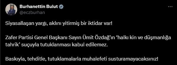 burhanettin buluttan umit ozdag tutuklanmasina tepki 0 9hs3IHGu