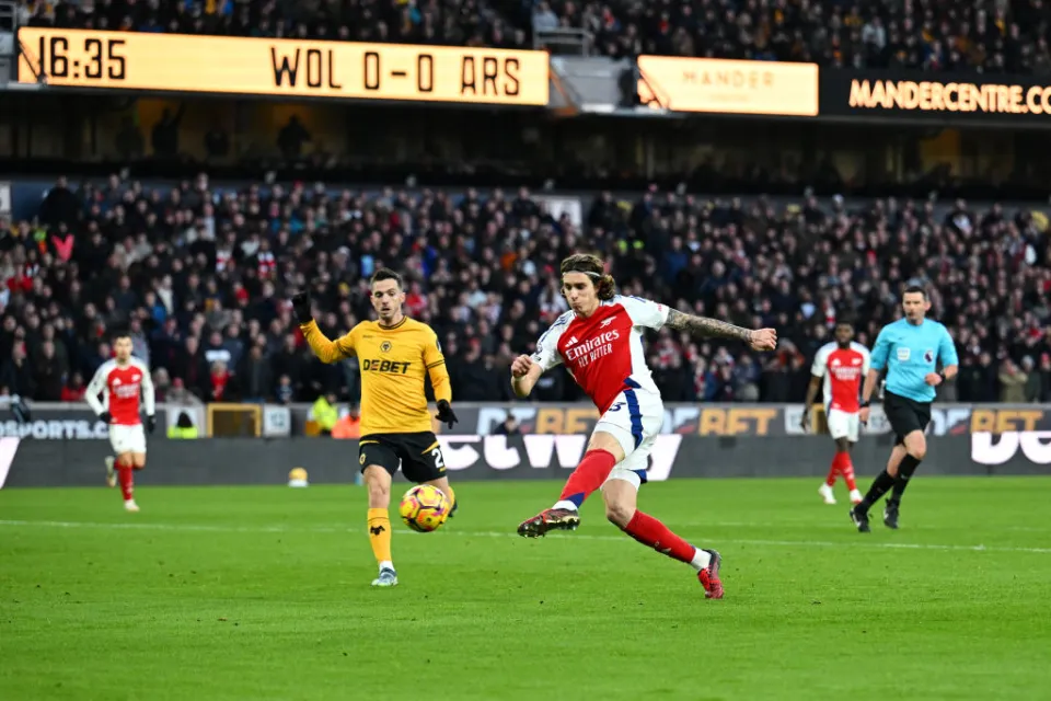calafiori arsenali zafere tasidi 10 kisi kalan arsenal wolvesi maglup etti 1
