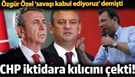 chp iktidara kilicini cekti cumhurbaskani adayini seciyor ozgur ozel savasi kabul ediyoruz demisti hicugLtk