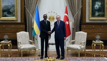 cumhurbaskani erdogan ruanda cumhurbaskani paul kagame ile gorustu AUE7sWYK
