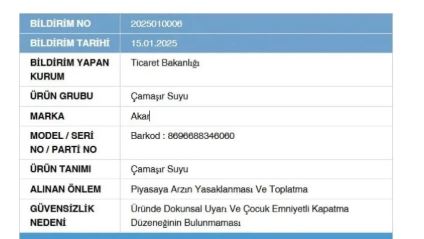 dev markanin camasir suyu satisi yasaklandi turkiyedeki zincir marketlerde satiliyordu 0 aaXjwGNW
