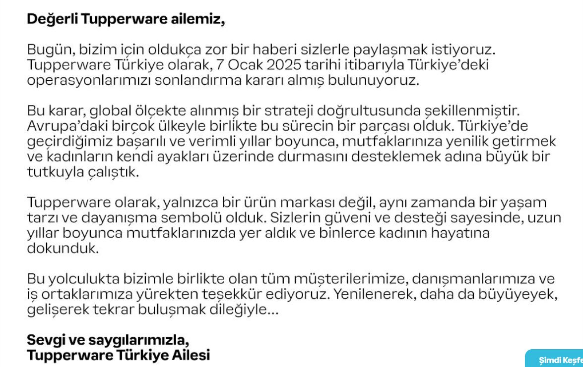 dunya devi firma batti binlerce kisi issiz kaldi turk mutfaklarinin vazgecilmeziydi turklere veda yazisi