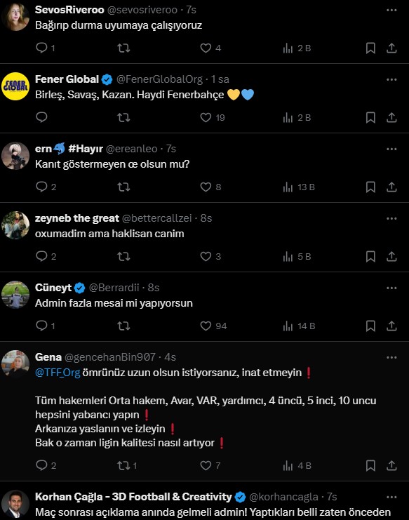 fenerbahceden oynayacagi mac icin erken hakem sitemi galatasaraya gece 0146da sosyal medyadan cevap verdi YaDAYP9S