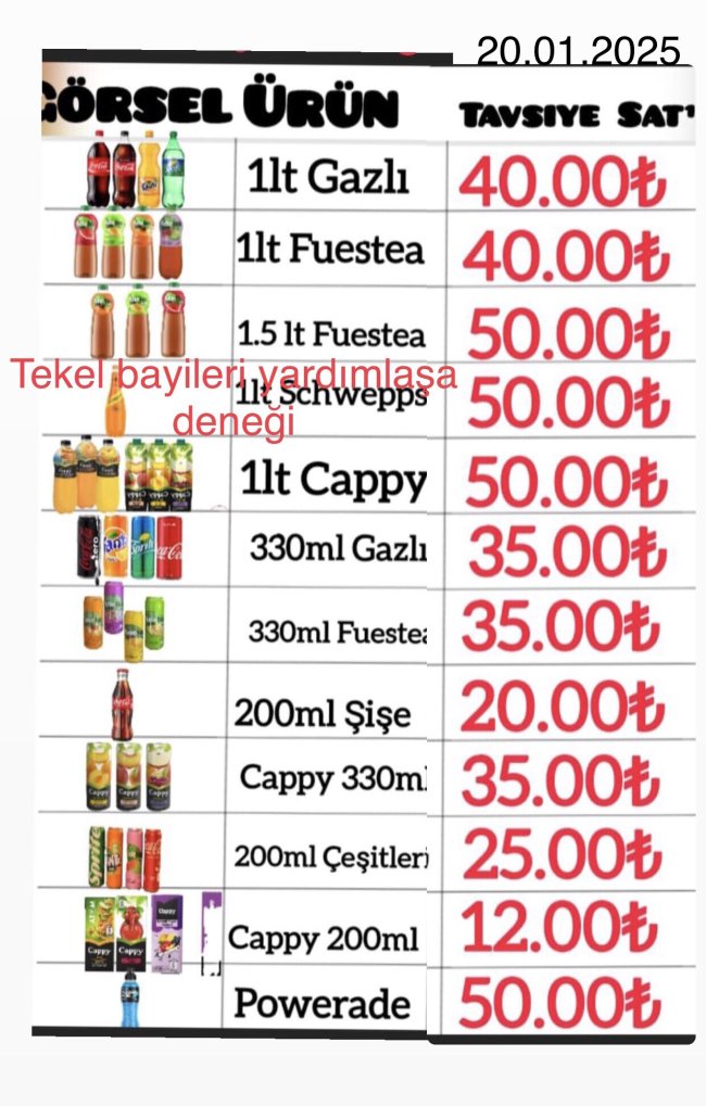 gazli iceceklere bir zam daha geldi 0 l9zn924T