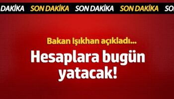 hesaplara bugun yatacak bakan vedat isikhan duyurdu 8KTvYG7L
