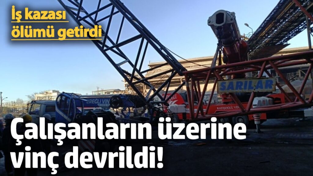 iscilerin uzerine vinc devrildi olu ve yarali var 96QfxMiP