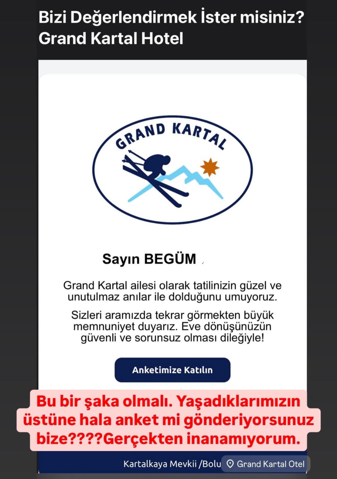 karakayadaki grand kartal otelden musterilerine skandal mesaj gorenler cilgina dondu 1 6k8CPUKa