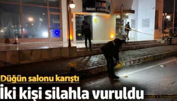 kocaelinde dugun salonu karisti iki kisi silahla vuruldu F1N6LyZE