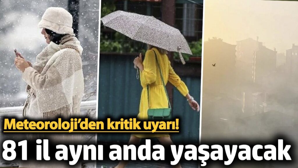meteorolojiden kritik uyari 81 il ayni anda yasayacak 28 ocak 2025 JKh58t9I