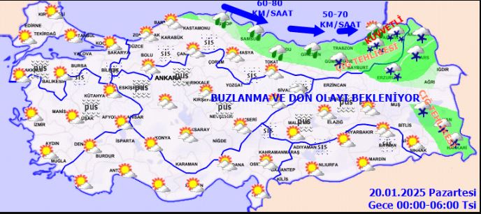 meteorolojiden uyari buzlanma don ve cig tehlikesi 13 XAJrrRKB