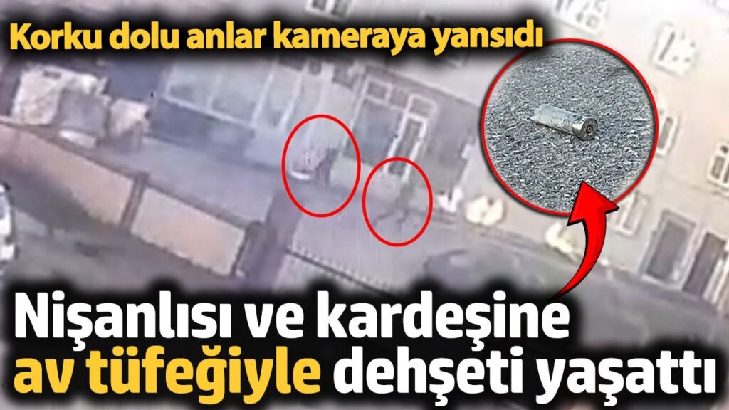 nisanlisi ve kardesine av tufegiyle dehseti yasatti o anlar kameraya yansidi EVC3aT8N