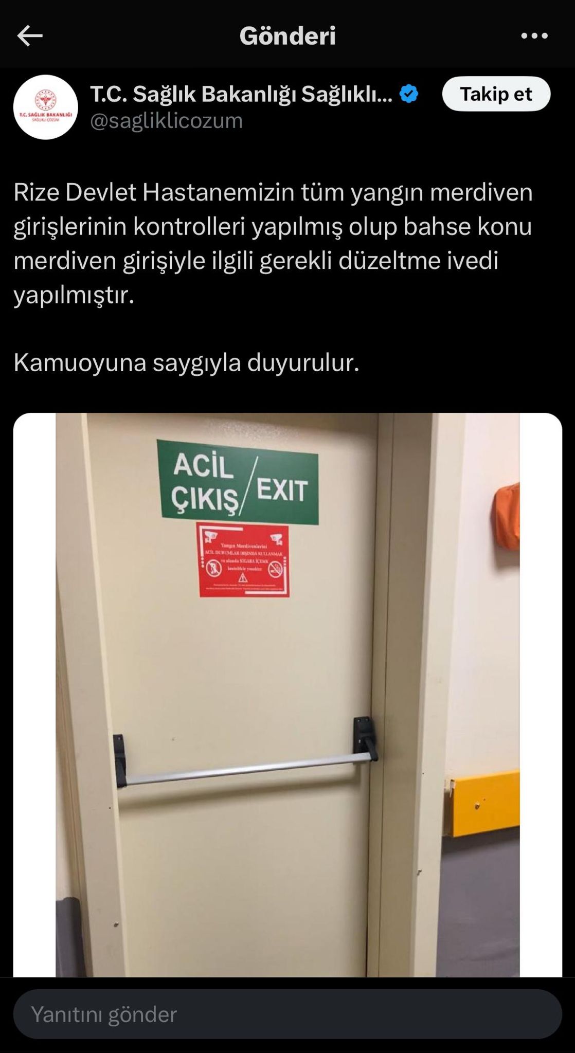 rize devlet hastanesinde yangin merdiveni skandali bakanliktan aciklama geldi 2 c7vF5g3z