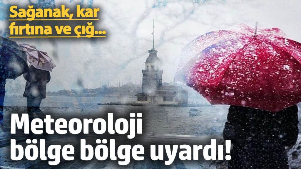 saganak kar firtina ve cig meteoroloji bolge bolge uyardi 18 ocak 2025 Sgwmkdzn