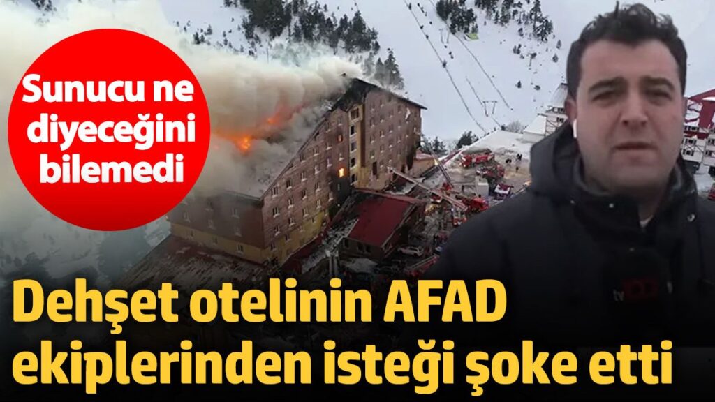 sunucu ne diyecegini bilemedi dehset otelinin afad ekiplerinden istegi soke etti CEpd4CQP