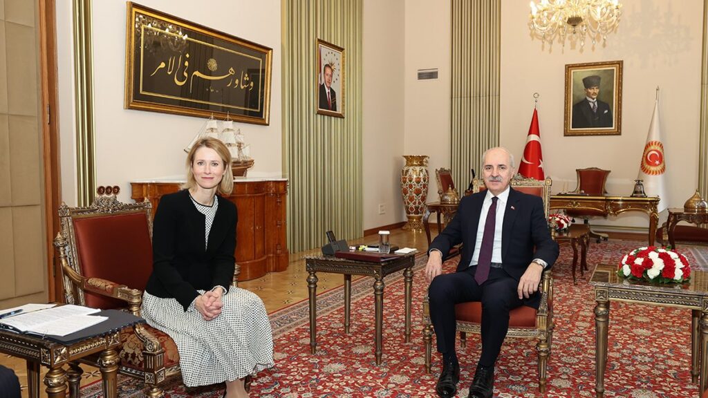 tbmm baskani kurtulmus ab dis iliskiler ve guvenlik politikasi yuksek temsilcisi kallasi kabul etti FcZUyyZ6