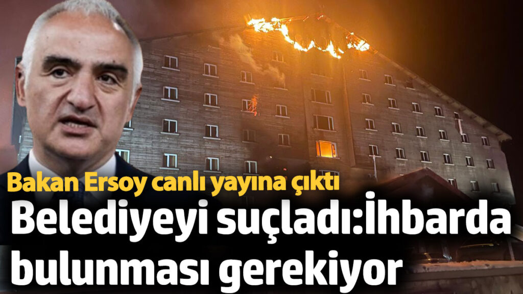 turizm bakani mehmet nuri ersoy belediyeyi sucladi ihbarda bulunmasi gerekiyor OZXBLVue