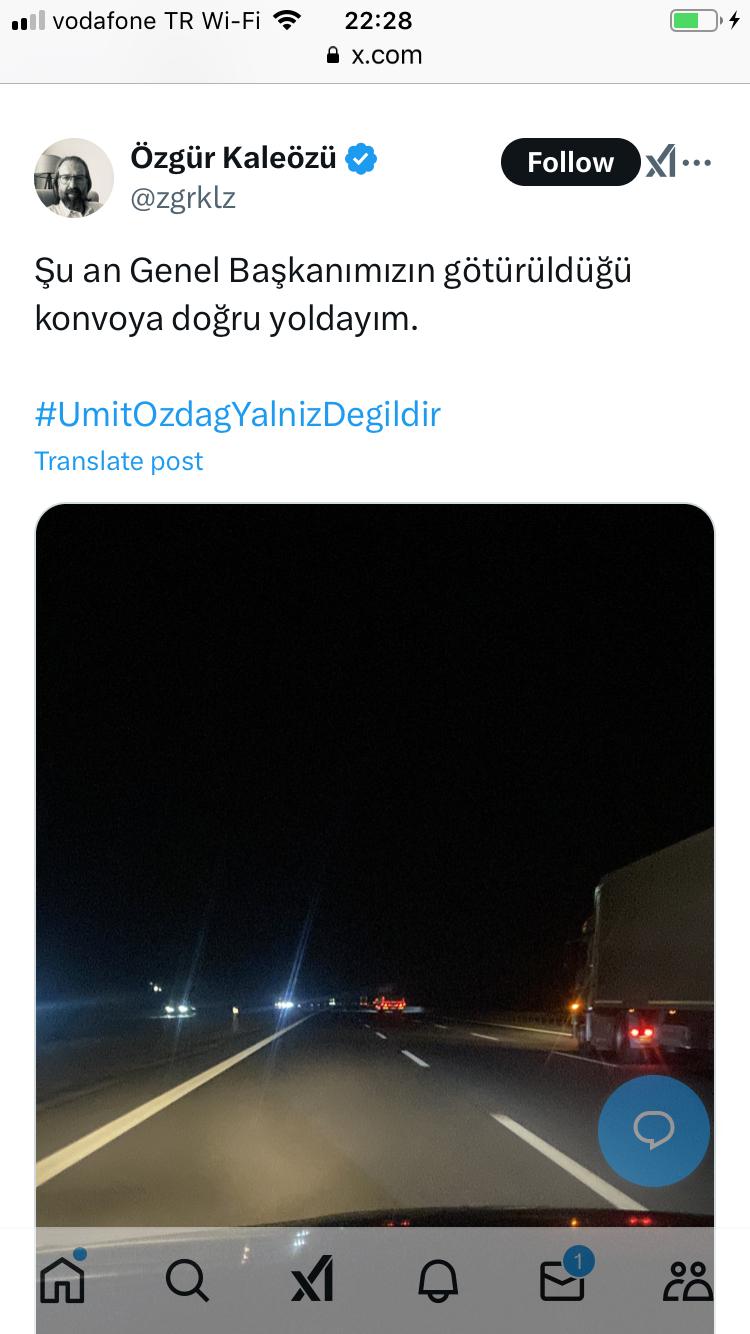 umit ozdag ankaradan istanbula konvoyla geliyor onlarca arac istanbula geliyor 0