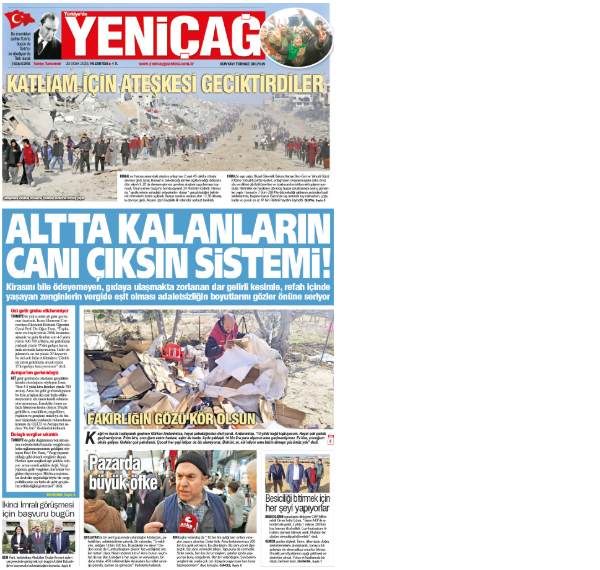 yenicag gazetesi altta kalanlarin cani ciksin sistemi 0 1AJ8upz6