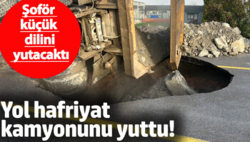 yol hafriyat kamyonunu yuttu sofor kucuk dilini yutacakti WhOmfaVl