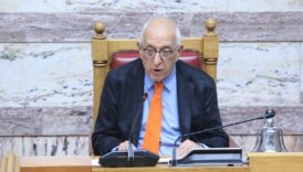 yunanistanda yeni parlamento baskani nikitas kaklamanis oldu ux8V9491