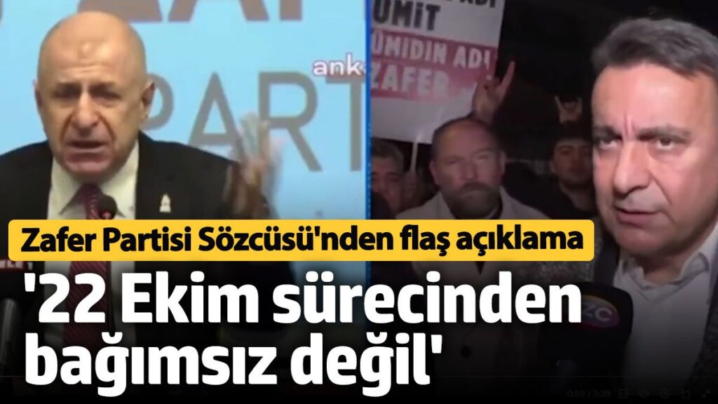 zafer partisi sozcusu karamahmutoglundan flas aciklama 22 ekim surecinden bagimsiz degil PsP34EIJ