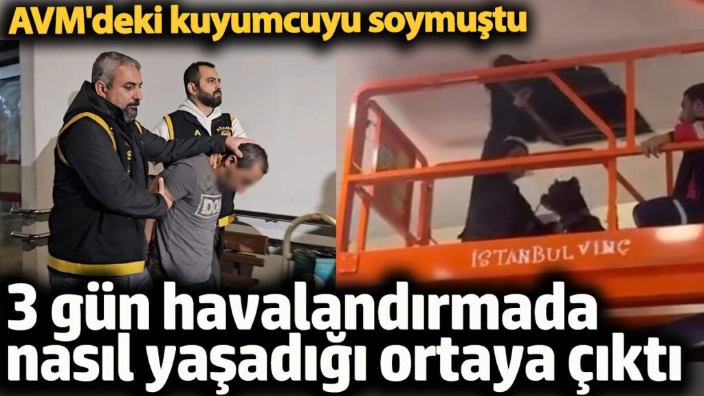 3 gun havalandirmada nasil yasadigi ortaya cikti avmdeki kuyumcuyu soymustu MnwaKmcm