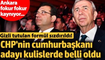 ankara fokur fokur kayniyor gizli tutulan formul sizdirildi kulislere gore chpnin cumhurbaskani adayi belli nGzwFtqF