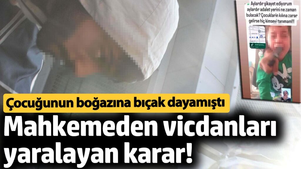 cocuklarinin bogazina bicak dayayan saniga ilk durusmada tahliye mJT76KSK