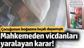 cocuklarinin bogazina bicak dayayan saniga ilk durusmada tahliye mJT76KSK