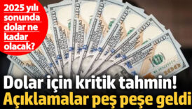 dolar icin kritik tahmin aciklamalar pes pese geldi 2025 yili sonunda dolar ne kadar WzUG7l3E