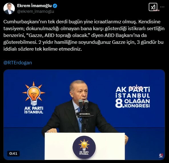 imamoglundan erdogani ters kose yapan cevap 0 NU7CSCON
