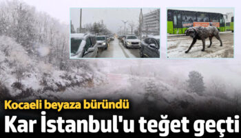 kar yagisi istanbulu teget gecti kocaeli beyaza burundu GU3qskpH