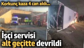 korkunc kaza can aldi isci servisi alt gecitte devrildi q5XIiS1A